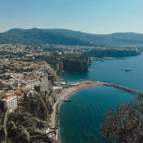 Visit Sorrento for the day and explore the Amalfi Coast