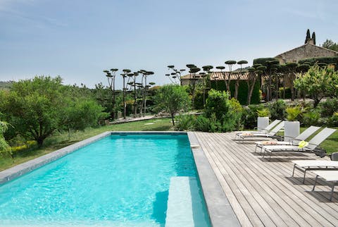 Start your day embracing the cool outdoor pool, getting in some lengths before breakfast