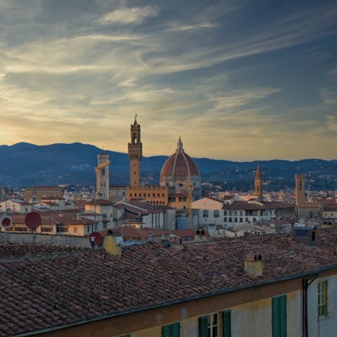 Marvel at the view of Florence's most iconic landmark
