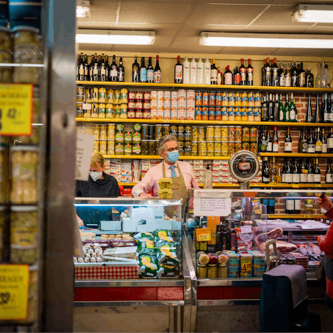 Peruse the stalls in Antón Martín Market, a short walk away