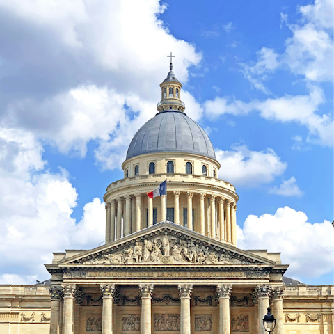 Explore the grandeur of the Pantheon, 15-minute walk away