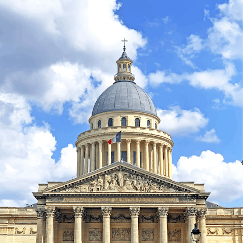 Explore the grandeur of the Pantheon, 15-minute walk away