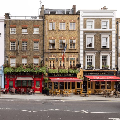Explore the bustling neighbourhood and Covent Garden Market