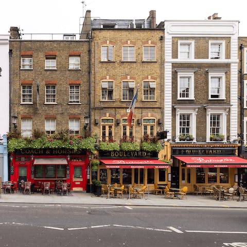 Explore the bustling neighbourhood and Covent Garden Market