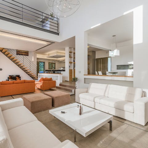 Entertain in the generous open-plan living space