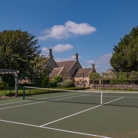 Embrace competitive family fun on the tennis court