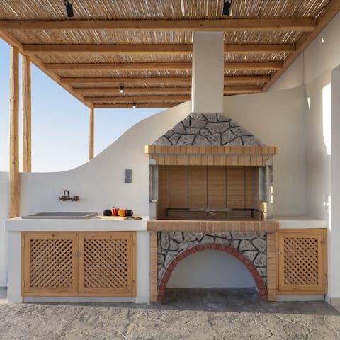 Enjoy a barbecue with family and friends in the evening