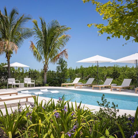 Spend your days chilling by the pool