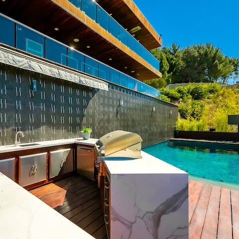 Get your grill on with the poolside barbecue