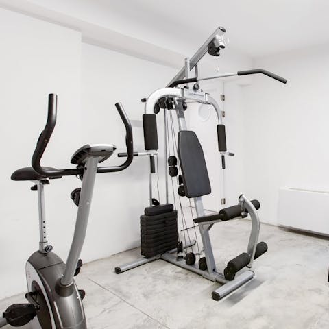 Keep on top of your fitness routine in the home gym