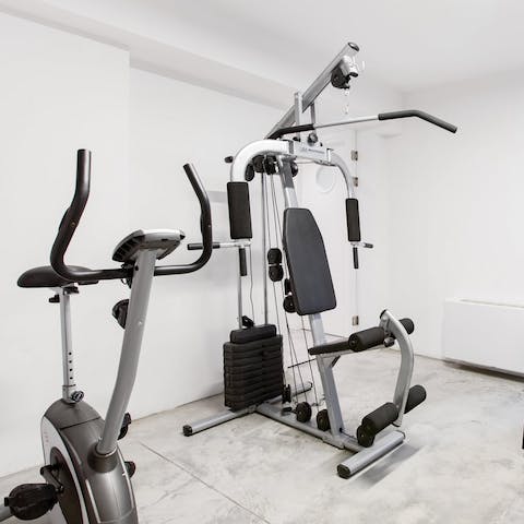 Keep on top of your fitness routine in the home gym