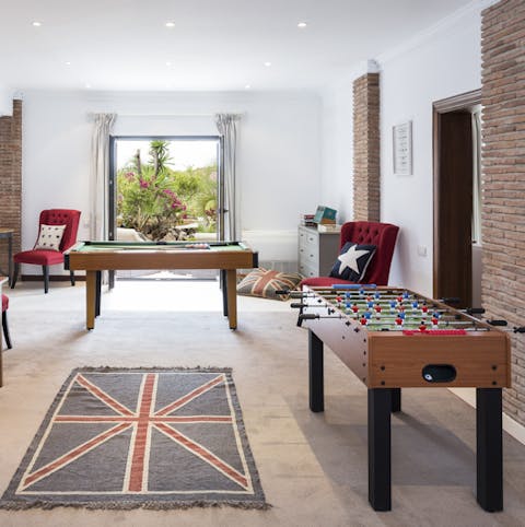 You'll never be bored in the games room