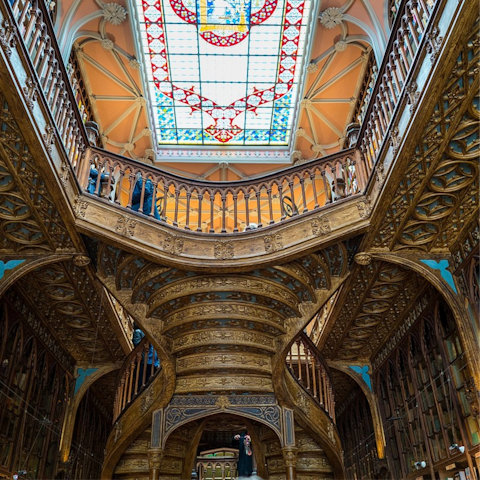 Choose a new holiday read at Livraria Lello