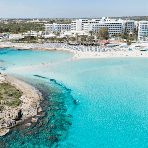 Explore the many pristine beaches of Cyprus