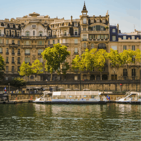 Have a stroll along the nearby River Seine