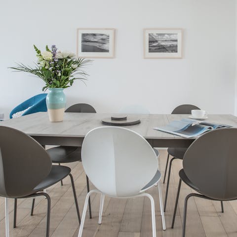 Plate up family favourites at the dinner table after busy days exploring Newquay and beyond