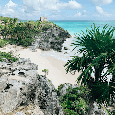 Discover the ancient seaside ruins of Tulum