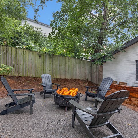 Wind down with relaxing evening drinks by the fire