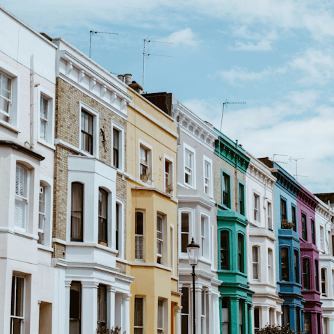 Wander over to Portobello Market’s bustling stalls in ten minutes