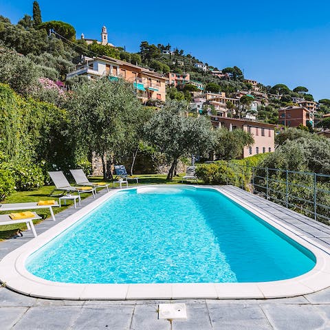 Cool off with dips and lengths in the swimming pool