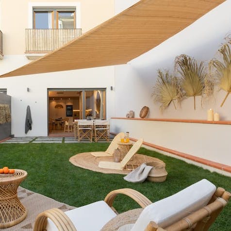 Gather on your private garden terrace for a round of cocktails at sunset