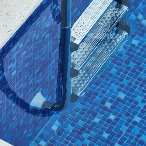 Take a dip in the residents' pool to start your morning afresh