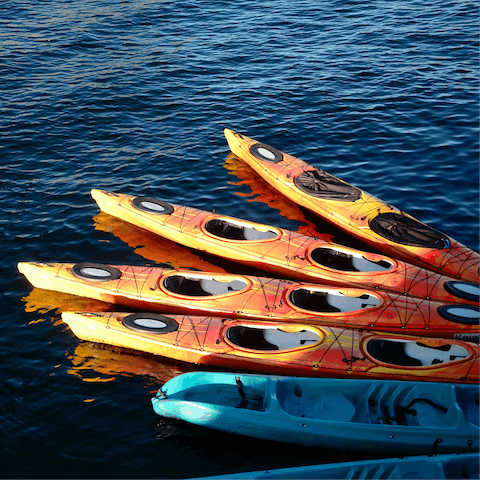 Pack your kayak and drift along the River Glass