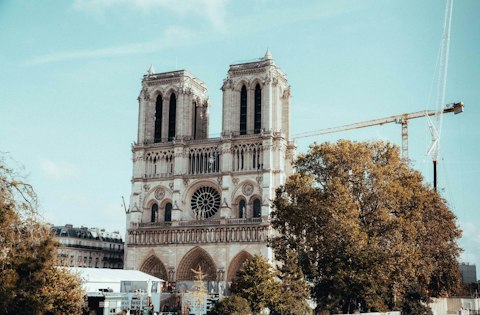 Admire the Notre-Dame Cathedral's Gothic architecture, a nineteen-minute walk away