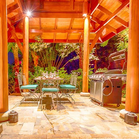 Let your private chef work on the barbecue or take the reigns yourself for a family feast