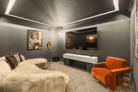 Sink into a plush sofa for a proper movie night