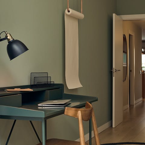 Get some work done at the desk in the second bedroom