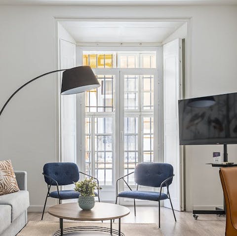 Sip your coffee by the window, enjoying the beautiful morning light
