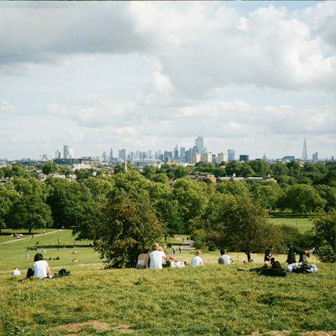 Walk to the end of the road and take in the vista from Primrose Hill Park