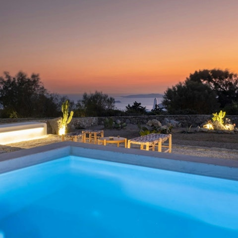 Soak up sunset views from the infinity pool