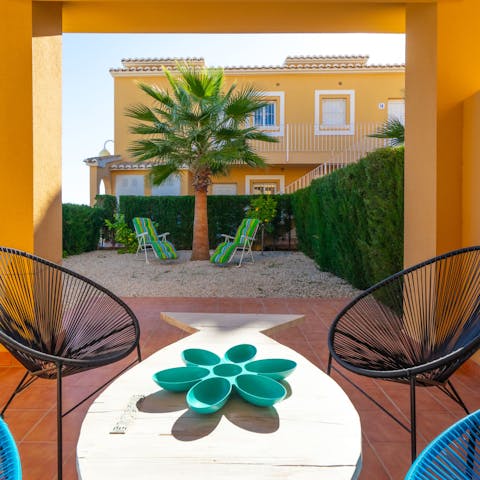Enjoy a coffee on your private terrace each morning