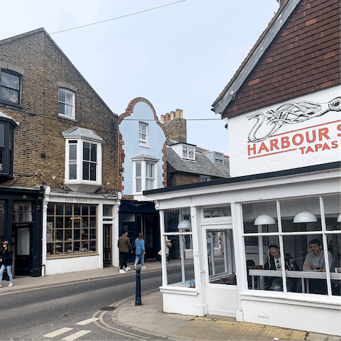 Explore the High Street's independent cafes, restaurants, boutiques and more – just a three-minute walk away