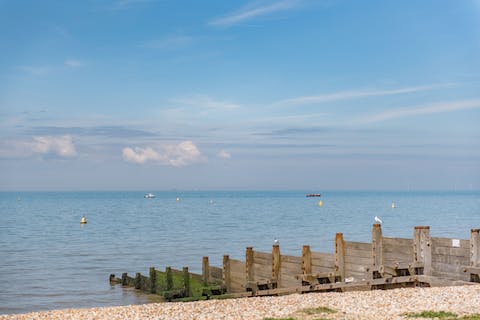 Go for an afternoon swim in the sea, you're only a three-minute walk away