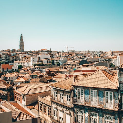 Explore Porto's boutiques, restaurants and ancient churches from your doorstep