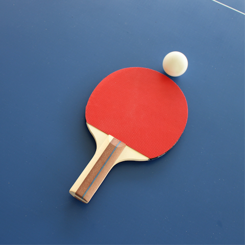 Throw your own table tennis tournament in the on-site games room