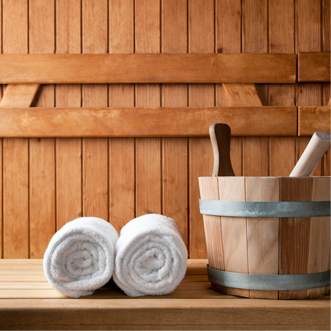 Treat your pores to a cleansing session in the sauna