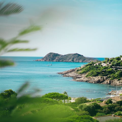 Take a drive along the coast to see the Cote d'Azur's beauty up close