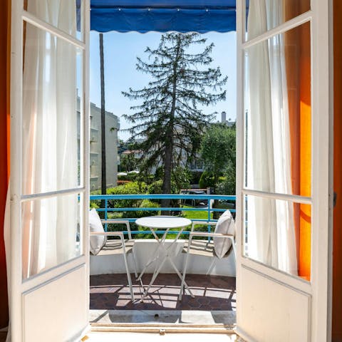 Look forward to laid-back balcony mornings in the sun