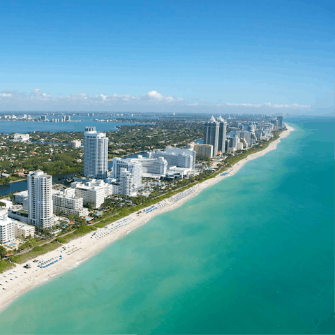 Take a long walk along the iconic Miami Beach