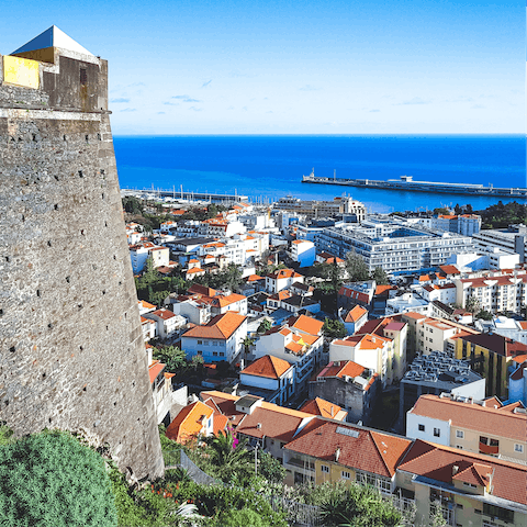 Explore Funchal – there's a small beach next to the apartment building and a bathing complex only two minutes away