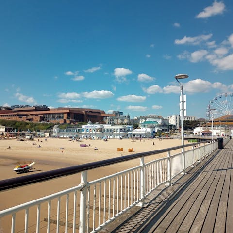 Spend the day at the nearby beach or explore Bournemouth Pier