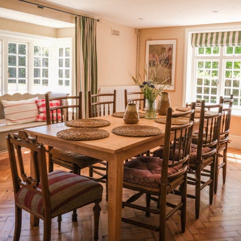 Feast on artisan cheeses and charcuterie from the nearby farm shop