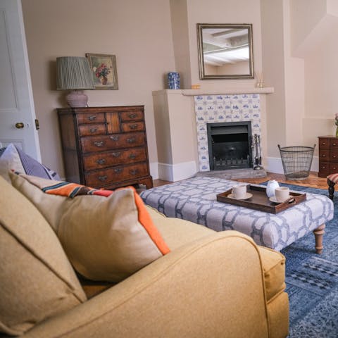 Cosy up in front of the fire on a chilly evening