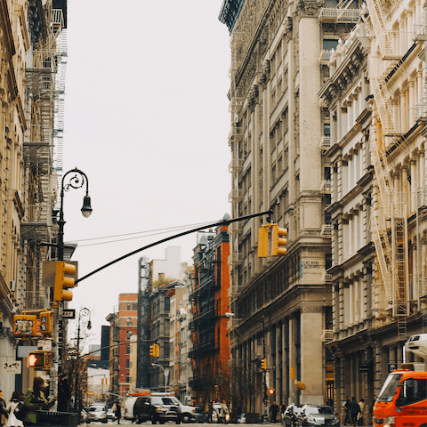 Indulge in a spot of retail therapy in nearby SoHo's trendy boutiques