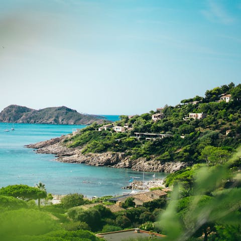 Stay in the South of France, and visit Saint Tropez, a twenty-minute car ride away