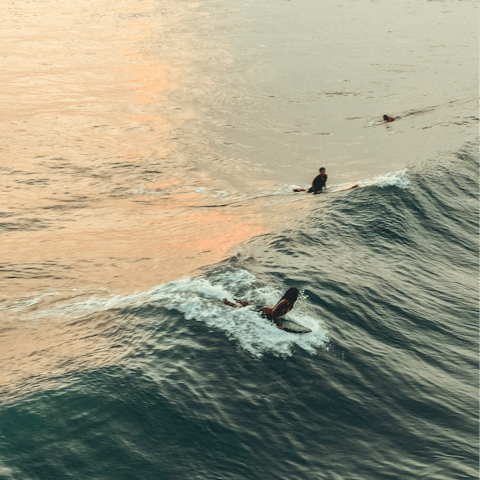 Begin your stay in Bali on the beaches of Canggu